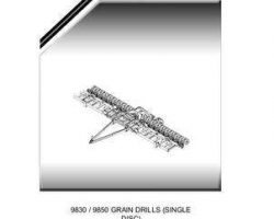 Massey Ferguson 651970M3 Parts Book - 9830 / 9850 Grain Drill (single disc)