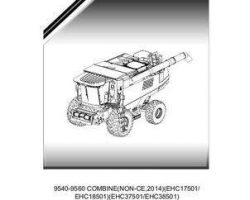 Massey Ferguson 651992M1 Parts Book - 9540 / 9560 Combine (2014, tier 4 final, eff EHCxx501)