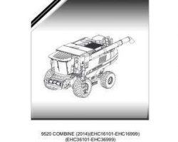 Massey Ferguson 651994NAA Parts Book - 9520 Combine (2014, tier 4 final, eff EHCxx501)
