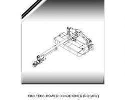 Massey Ferguson 652006NAB Parts Book - 1383 / 1386 Mower Conditioner