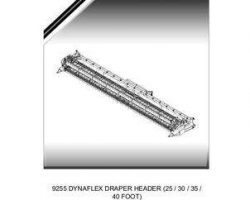 Massey Ferguson 652016NAA Parts Book - 9255 Draper Header (DynaFlex)