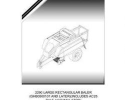 Massey Ferguson 652035NAA Parts Book - 2290 Large Baler (eff sn GHB0500101, includes AC25 Accumulator)
