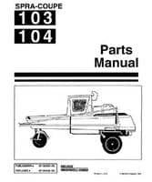 Spra-Coupe 6619437 Parts Book - 103 / 104 Sprayer