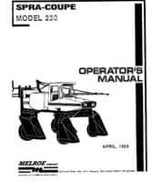 Spra-Coupe 6619998 Operator Manual - 230 Sprayer (50 ft, hydraulic booms)