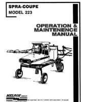 Spra-Coupe 6629506 Operator Manual - 223 Sprayer