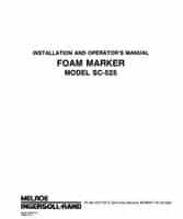 Spra-Coupe 6629530 Operator Manual - SC525 / SC-525 Foam Marker