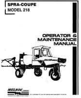 Spra-Coupe 6629555 Operator Manual - 218 Sprayer