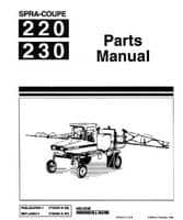 Spra-Coupe 6720588 Parts Book - 220 / 230 Sprayer (hydraulic and electric booms)