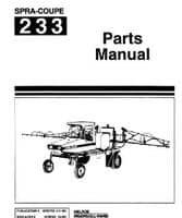 Spra-Coupe 6720763 Parts Book - 233 Sprayer