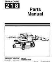 Spra-Coupe 6722752 Parts Book - 218 Sprayer