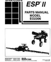 Spra-Coupe 6724812 Parts Book - ESP II / ESP 2 / E2306 Sprayer Control System (1995 - 2000)