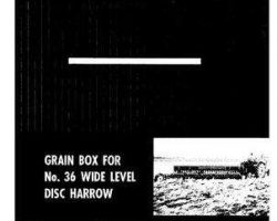 Massey Ferguson 690275M3 Operator Manual - 36 Disc Harrow (wide level, grain box attachment)