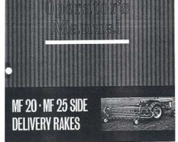 Massey Ferguson 690308M2 Operator Manual - 20 Side Delivery Rake