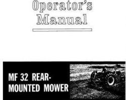 Massey Ferguson 690350M3 Operator Manual - 32 Mower