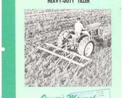 Massey Ferguson 690364M1 Operator Manual - 126 Heavy Duty Tiller (cultivator)