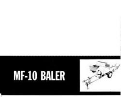 Massey Ferguson 690399M3 Operator Manual - 10 Baler (twine)