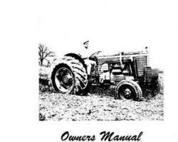 Massey Ferguson 690438M2 Operator Manual - 85 Tractor (diesel)