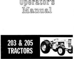 Massey Ferguson 690466M1 Operator Manual - 203 / 205 Utility Tractor
