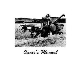 Massey Ferguson 690491M1 Operator Manual - 35 Self Propelled Combine