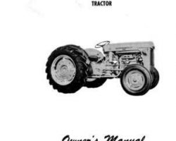 Massey Ferguson 690495M3 Operator Manual - 35 Tractor (gas)