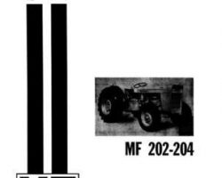 Massey Ferguson 690503M2 Operator Manual - 202 / 204 Utility Tractor