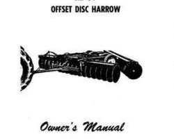 Massey Ferguson 690546M2 Operator Manual - 38 Disc Harrow (offset)