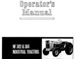 Massey Ferguson 690547M4 Operator Manual - 302 / 304 Utility Tractor