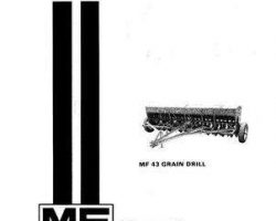 Massey Ferguson 690564M3 Operator Manual - 43 Grain Drill