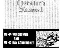 Massey Ferguson 690585M3 Operator Manual - 44 Windrower