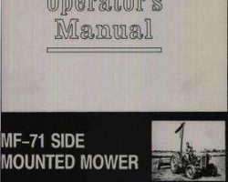 Massey Ferguson 690603M3 Operator Manual - 71 Mower