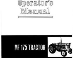 Massey Ferguson 690680M1 Operator Manual - 175 Tractor (Continental gas)