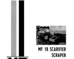 Massey Ferguson 690717M2 Operator Manual - 18 Scarifier Scraper