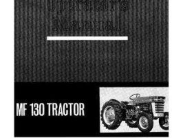 Massey Ferguson 690728M1 Operator Manual - 130 Tractor