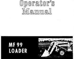 Massey Ferguson 690830M1 Operator Manual - 99 Industrial Loader