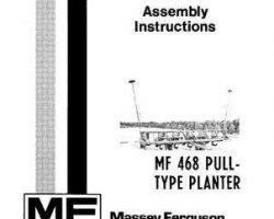 Massey Ferguson 690898M2 Operator Manual - 468 Planter
