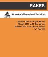 AGCO 700004263B Operator Manual - 4308 / 4310 / 4312 V Rake