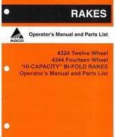 AGCO 700004294A Operator Manual - 4324 Bi-Fold / 4344 Hi Capacity Rake