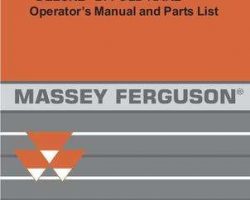 Massey Ferguson 700004296A Operator Manual - 3972 Bi-fold Rake (8 wheel, deluxe)