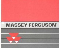 Massey Ferguson 700715343A Operator Manual - 190LB Baler (eff sn 50101 - 50146, CE)