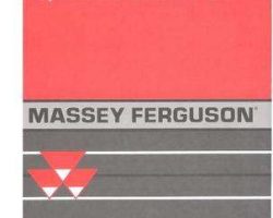 Massey Ferguson 700716598E Operator Manual - 190LB Baler (eff sn 50147 - 50304 & HK91193 - HK91220, CE)