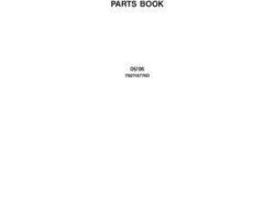 Massey Ferguson 700716774D Parts Book - 139SB Baler (CE)