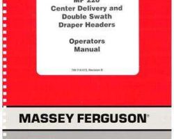 Massey Ferguson 700718637C Parts Book - 220 Windrower Tractor (series 2)