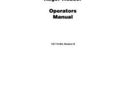 Massey Ferguson 700718864B Operator Manual - 220 Auger Header (14 - 16 ft)