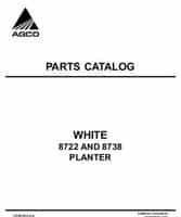 White Planter 700722047B Parts Book - 8722 / 8738 Planter