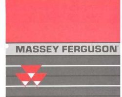 Massey Ferguson 700722048C Operator Manual - 9020 Auger Header