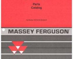 Massey Ferguson 700723549B Parts Book - 1365 Rotary Mower Conditioner - Roll