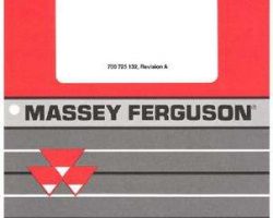 Massey Ferguson 700725132A Operator Manual - 1146 Round Baler (silage)