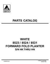 White Planter 700725386E Parts Book - 8523 / 8524 / 8531 Planter (forward fold, eff sn 'HK' - 'HN')
