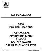 AGCO 700725962A Parts Book - 5000 Draper Header (eff sn HL60101)