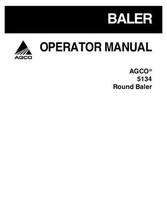 AGCO 700728852D Operator Manual - 5134 Round Baler
